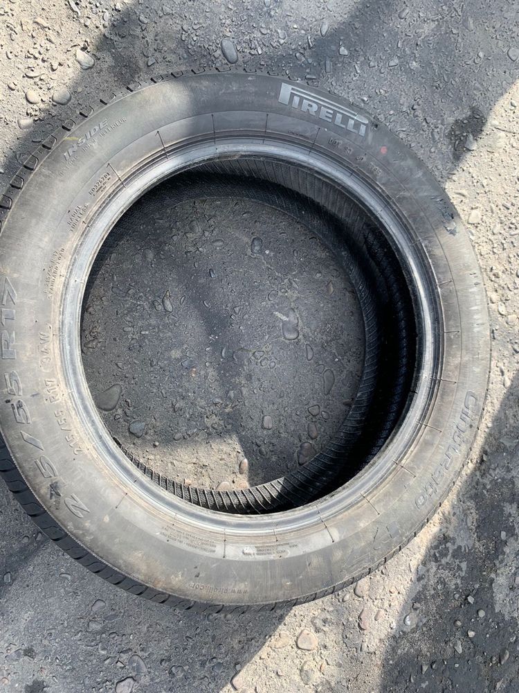 Шини 215/55 R17 Pirelli літо 2021р,7,5мм