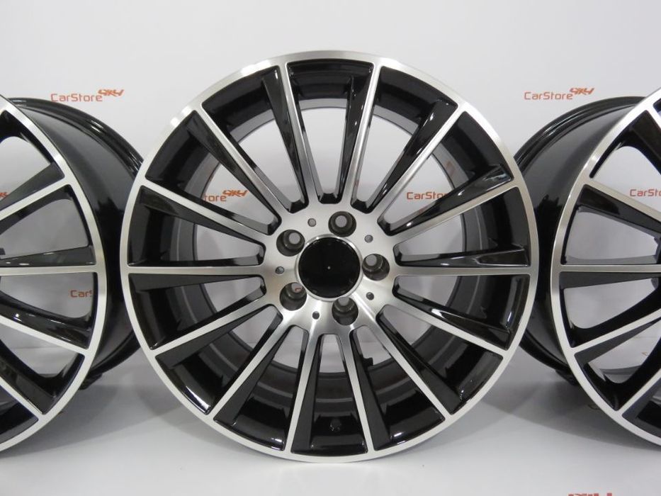 Jantes Look  Mercedes Turbine 17 x 8 et45 5x112 Pretas + Polidas