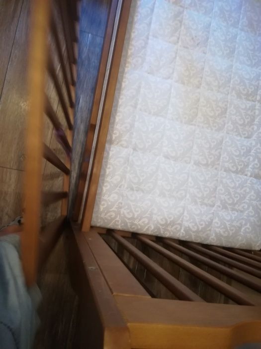 Jak nowe Łóżeczko z szufladą/tapczanik SOFIA materac gryczany