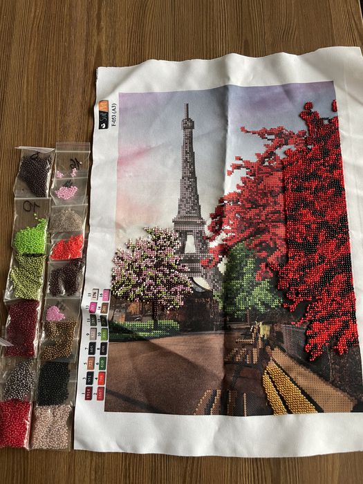 Пано, картина бисером, полотно, Париж