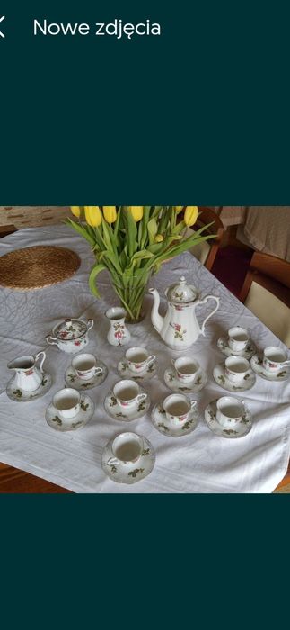 Serwis kawowy Wałbrzych porcelana