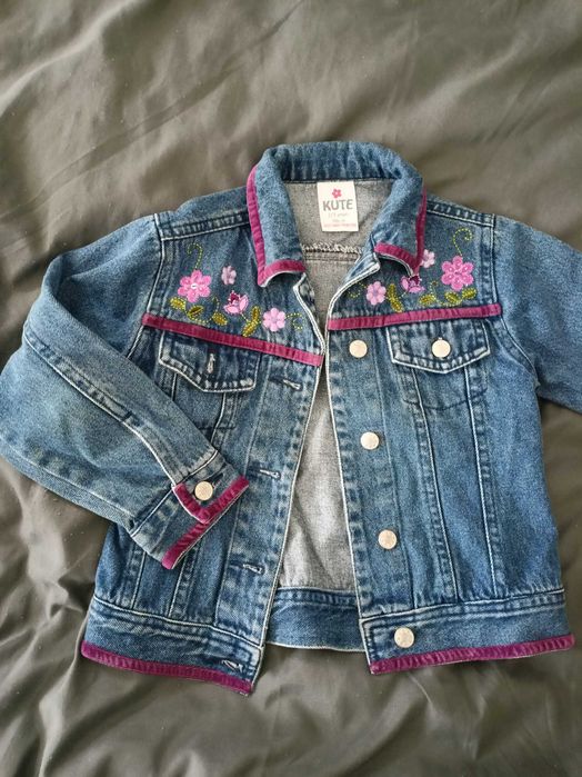 Kurtka jeansowa dziewczęca