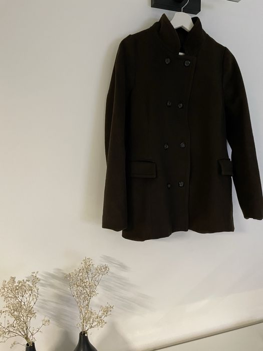 Brązowy płaszcz Zara XL