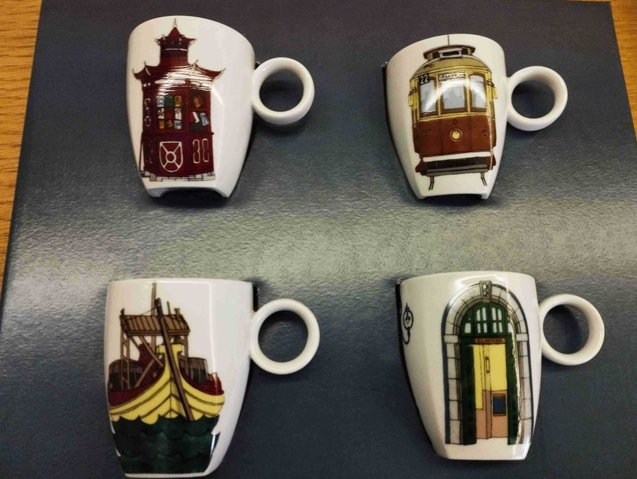 Alma do Porto  Conjunto 4 chávenas café da Vista Alegre