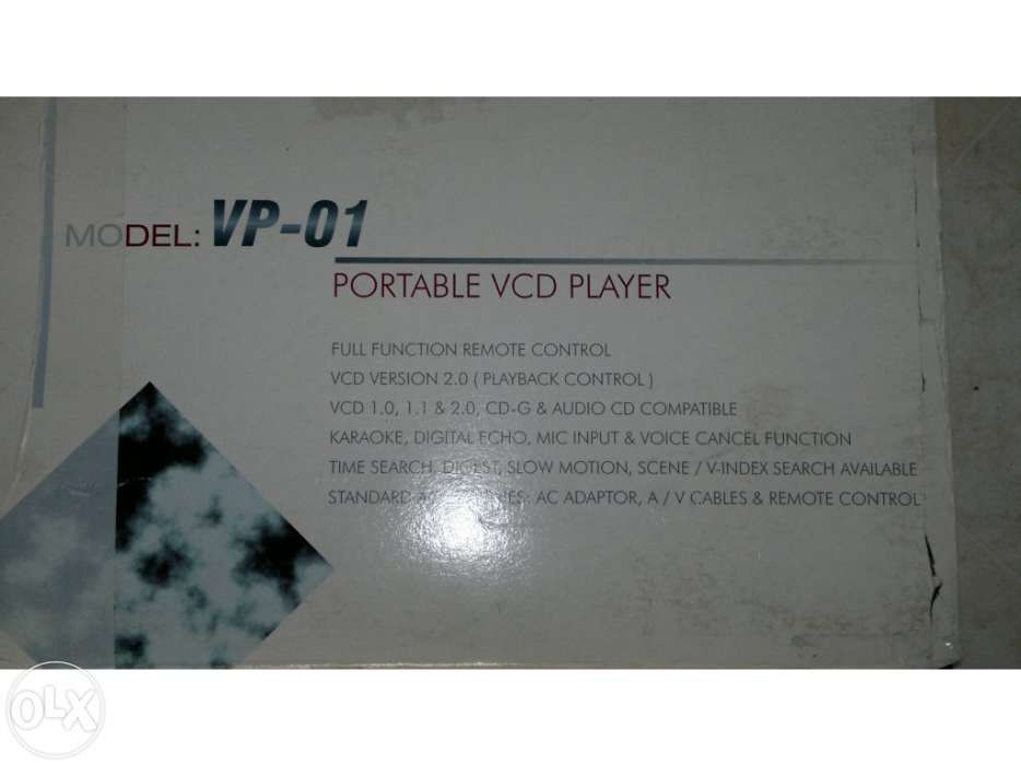 Leitor portátil de cd vcd cd+g