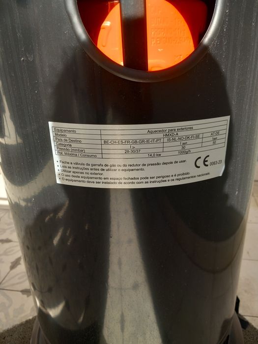 Aquecedor exterior a gás