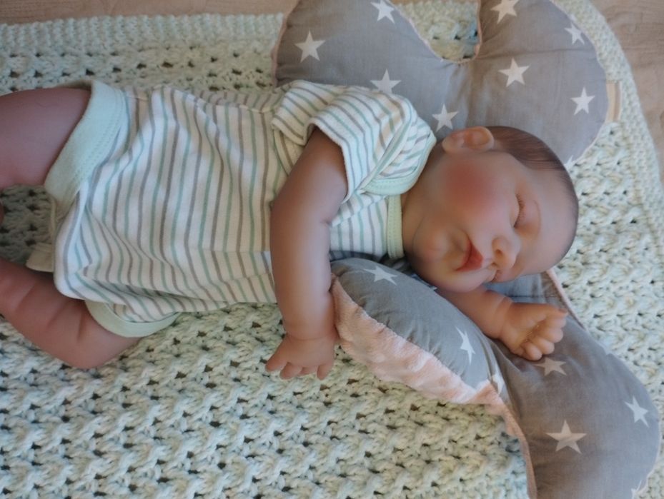 Lalka bobas bobasek reborn jak prawdziwe niemowlę, noworodek