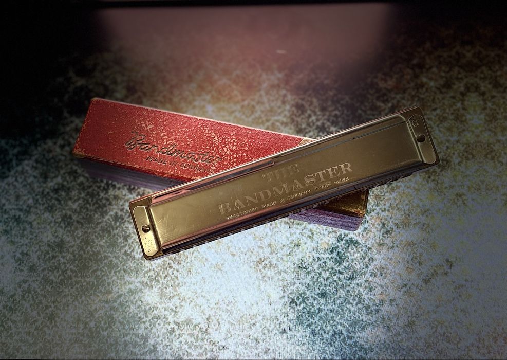 Винтажная губная гармошка THE BANDMASTER (Made in Germany)