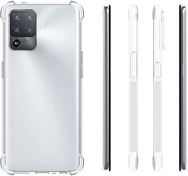 Etui Żelowe A-shock + Szkło Płaskie do Oppo Reno 5 Lite