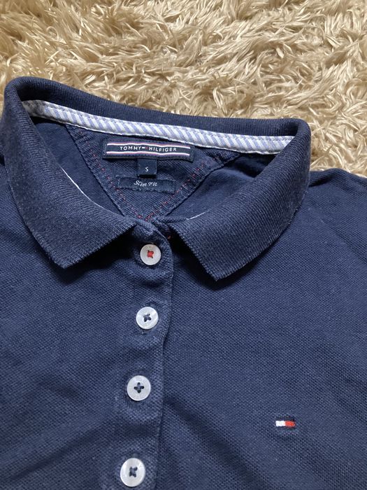 Granatowa polo polówka th tommy Hilfiger s 36