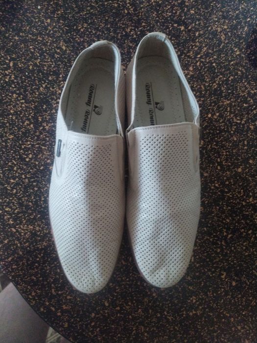 Мужские туфли летние с перфорацией