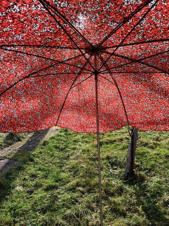 Parasol ogrodowy z PRL-U.