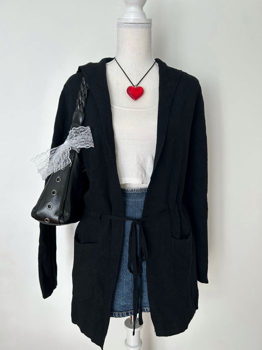 Casado de malha preto