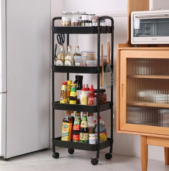 Етажерка для кухонного приладдя на колесах