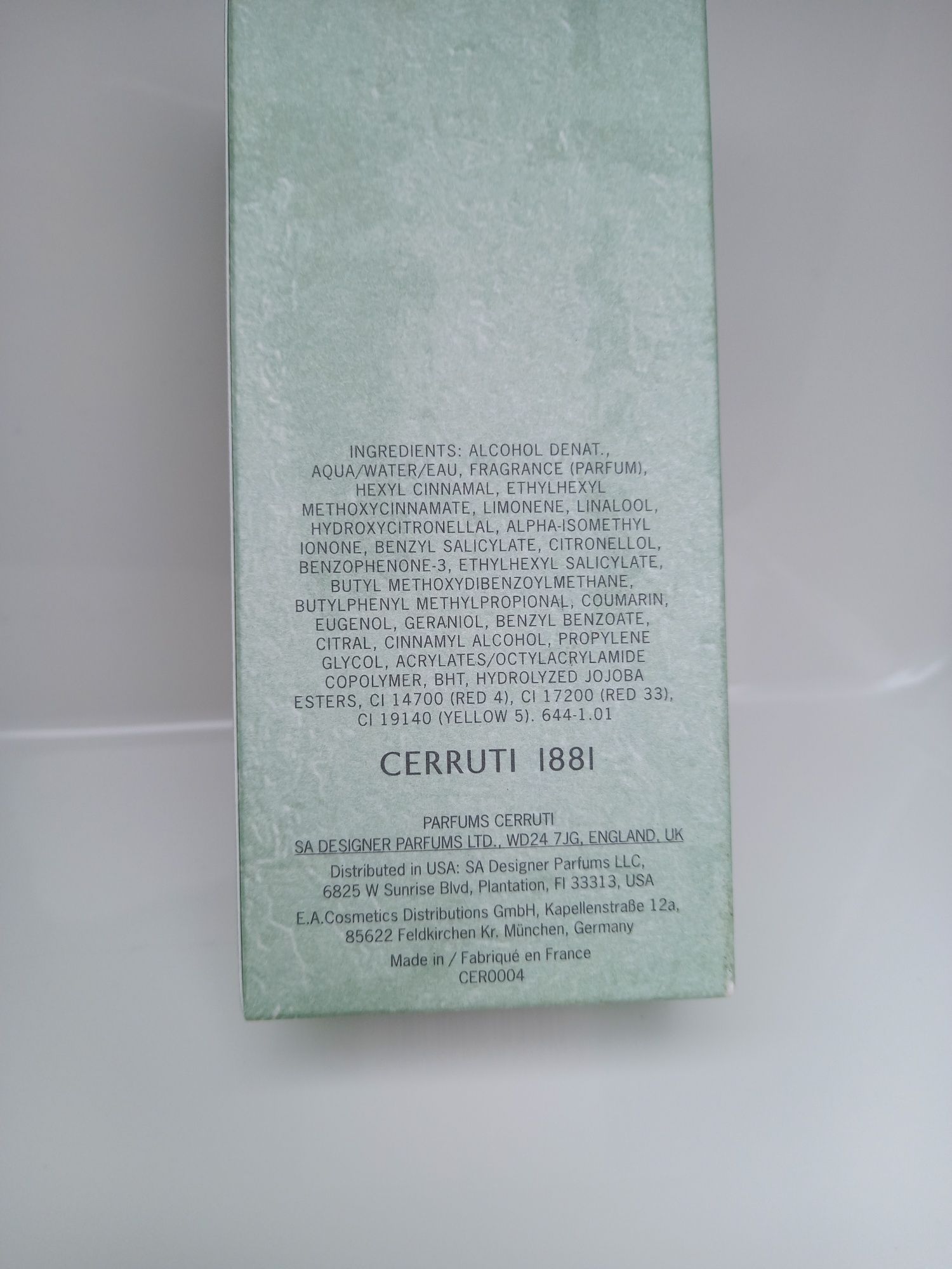 Cerruti 1881 Pour Homme 50 ml EDT perfumy męskie Oryginał kod 9238A