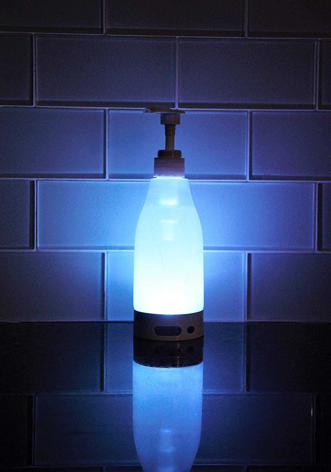 Dispensador de Sabonete com Luz LED 7 Opções de Cores Suaves
