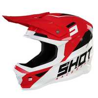 Kask motocyklowy off road quad SHOT Furious Chase Red White Glossy