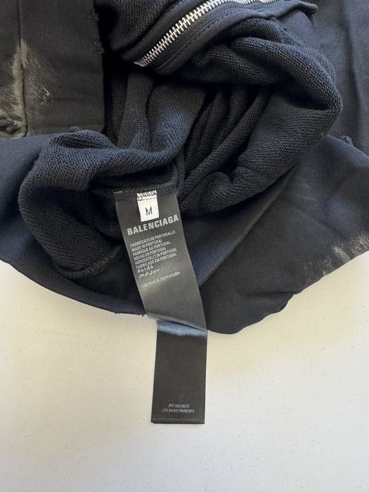 зип худи Balenciaga Dirty Political logo zip up M L