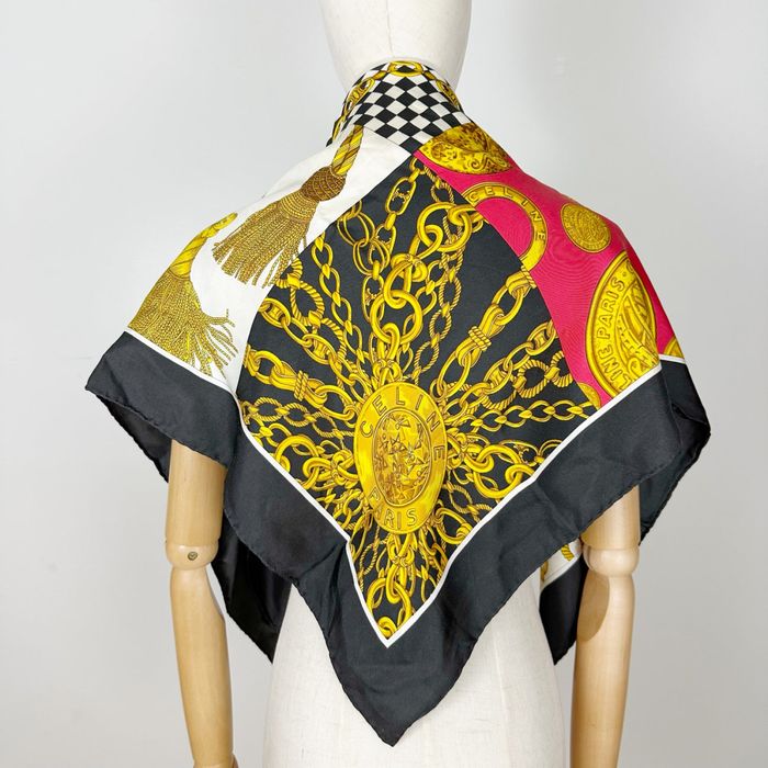 Вінтажний шовковий шарф , хустка, платок з натурального шовку CELINE