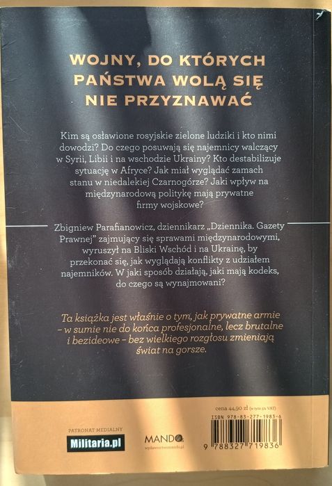 Książka Zbigniew Parafianowicz - Prywatne Armie Świata