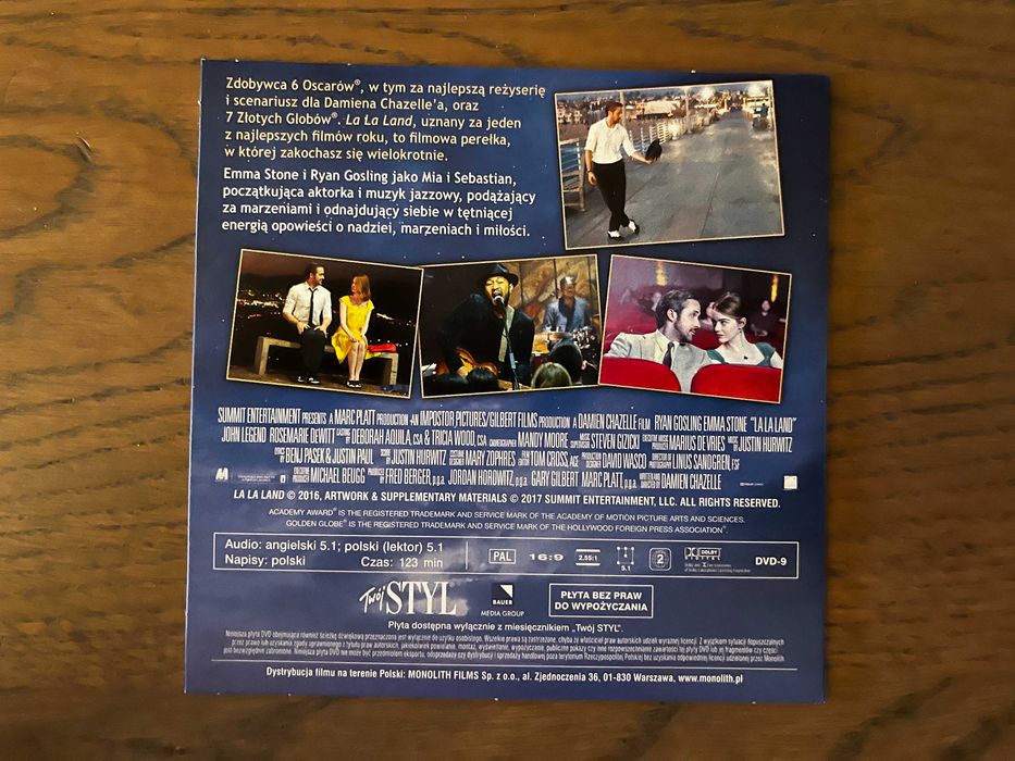 La La Land - film na DVD