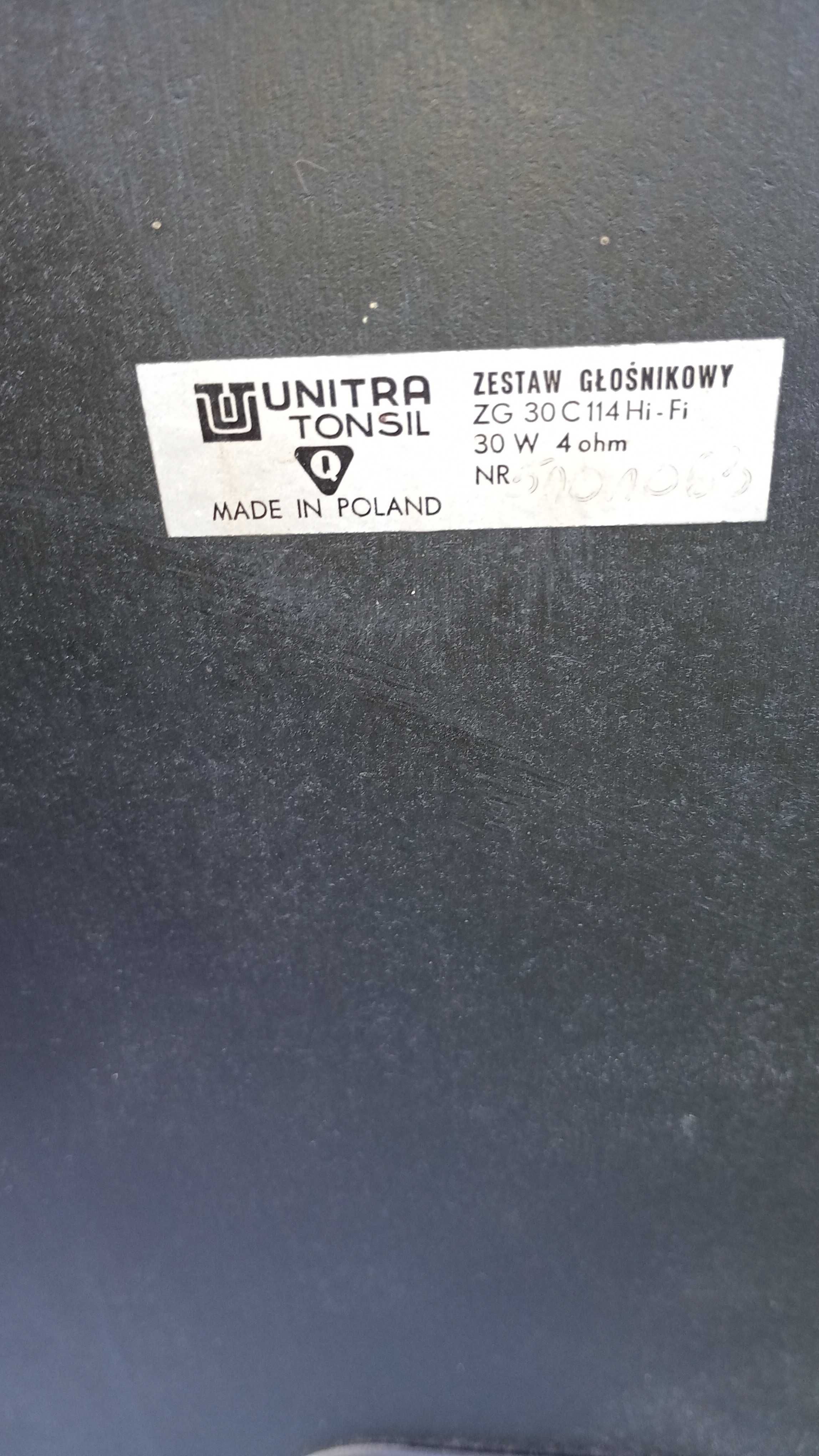 UNITRA Merkury hi-fi dsh-303 Gramofon  Daniel G-1100 FS + kolumny ZG30