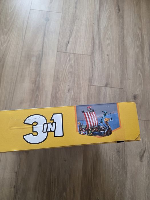 LEGO Creator 3 w 1 31132 Statek wikingów i wąż z Midgardu