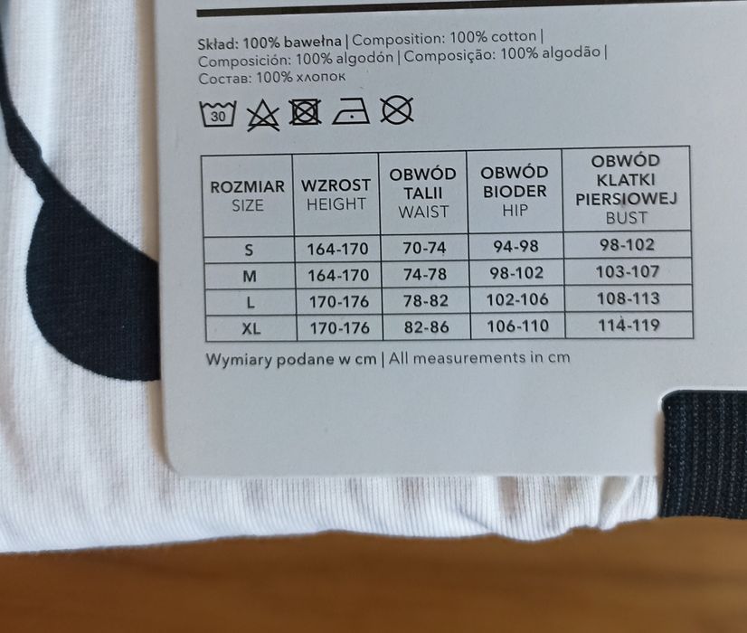 Piżama damska bawełna Panda L 40 nowa
