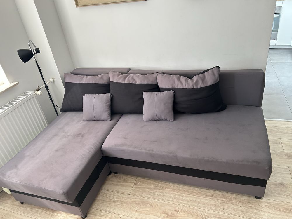 Sofa rogówka z funkcja spania
