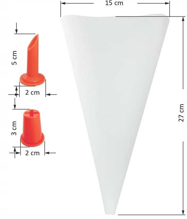 Rękaw cukierniczy dekorator (ZESTAW)