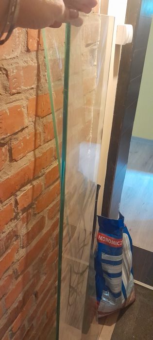 2 półki szklane grube szkło