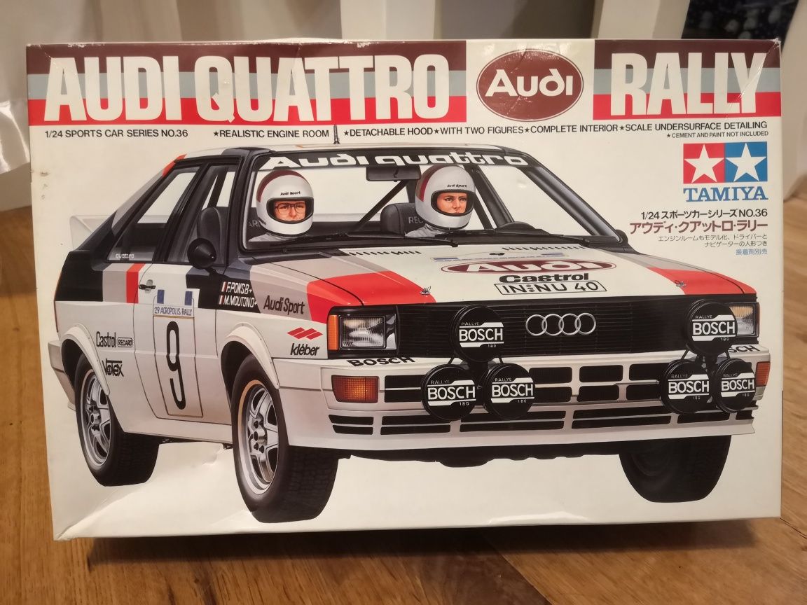 1:24 Tamiya Audi Quattro Rally Tamiya 24036 Revell Fujimi Aoshima