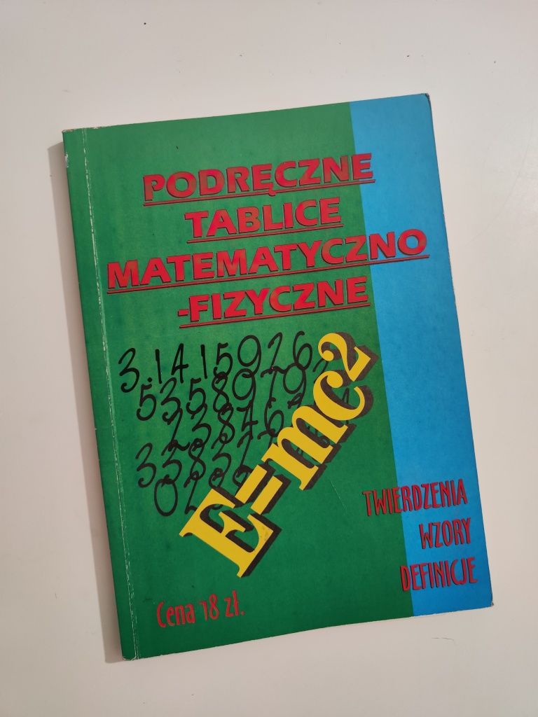 Podręczne tablice matematyczno-fizyczne Twierdzenia wzory definicje
