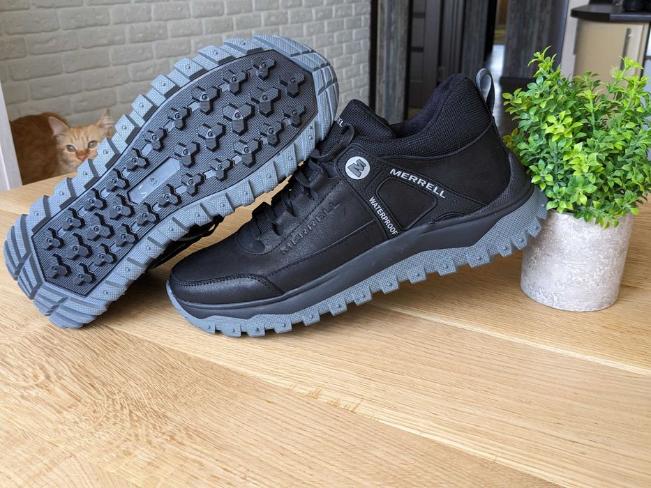 Чоловічі зимові кросівки Merrell Шкіра кроссовки мужские зимние кожа