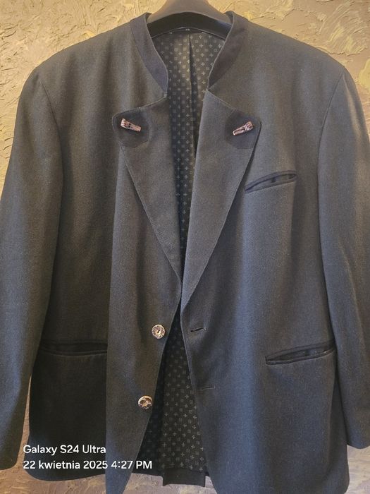 Elegancka niemiecka Kurtka marynarka myśliwska Bawaria L.Guziki rogowe