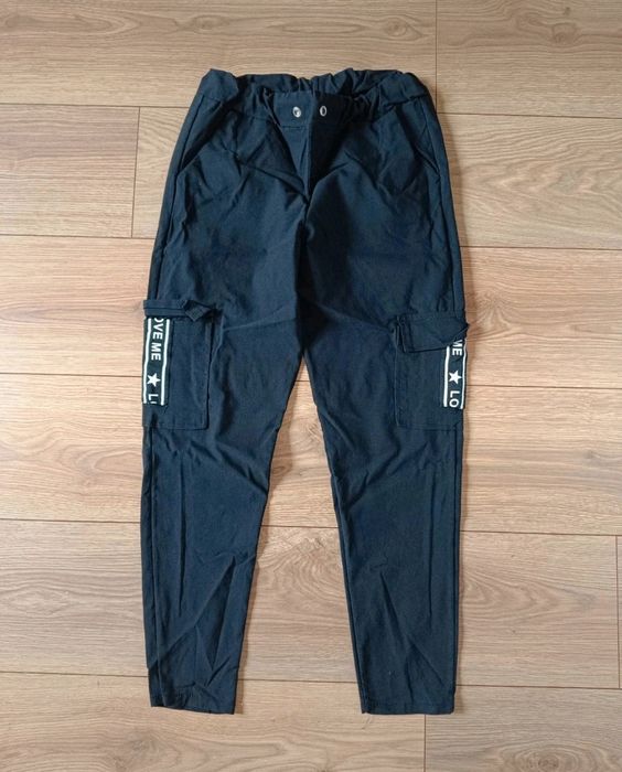 Spodnie damskie z kieszeniami jogger chinosy M
