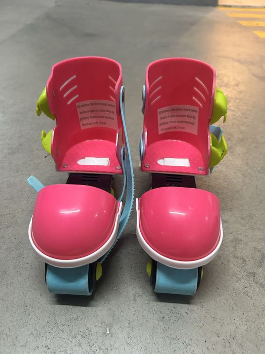 Patins de criança e protecções