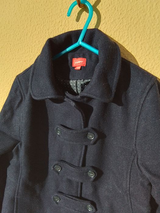 Sobretudo azul menina 4 - 5 anos