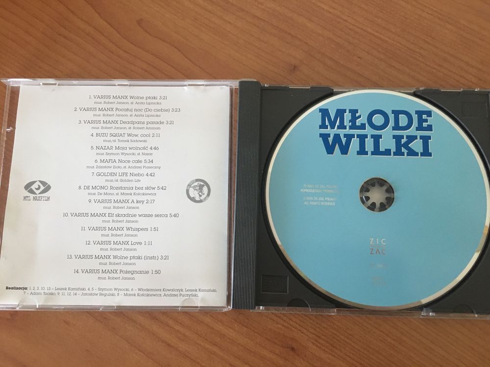 Płyta CD - Muzyka z filmu "Młode wilki"