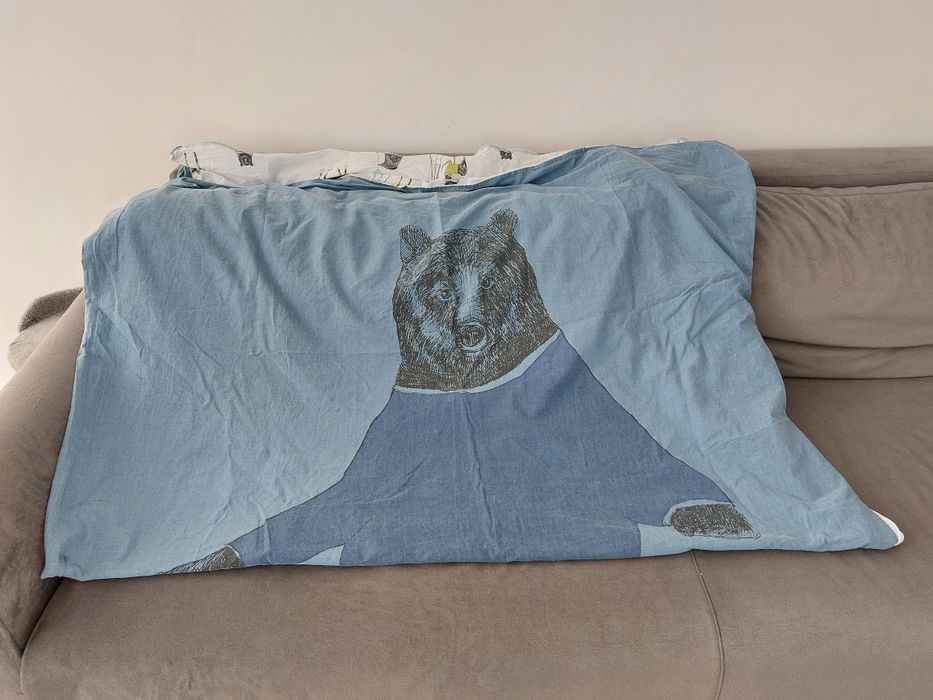 Pościel dziecięca Smukee 160x200, 70x80 niedźwiedź, lis