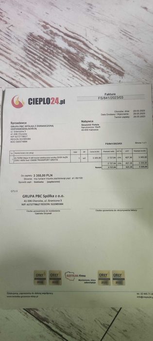 Elektryczny Kocioł wodny