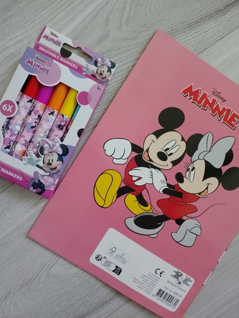 Minnie Mouse zestaw malowanka + markery