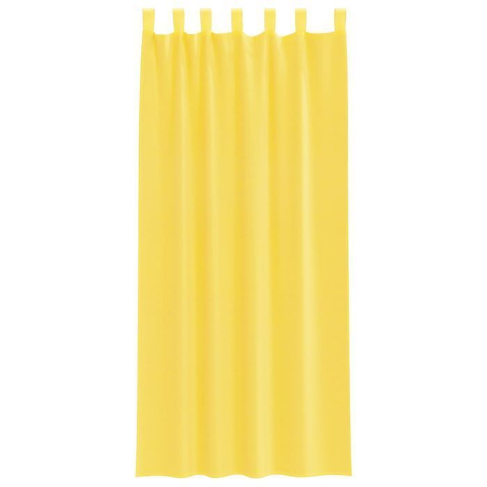 Vidaxl Zasłony Woalowe Z Pętelkami 2 Szt. Żółte 140X245 Cm