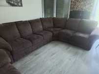 Sofa rozkładana z fotelem