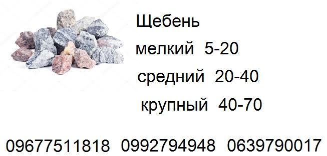 Щебень, пісок  газобетон, цемент, камінь, арматура, профтруба