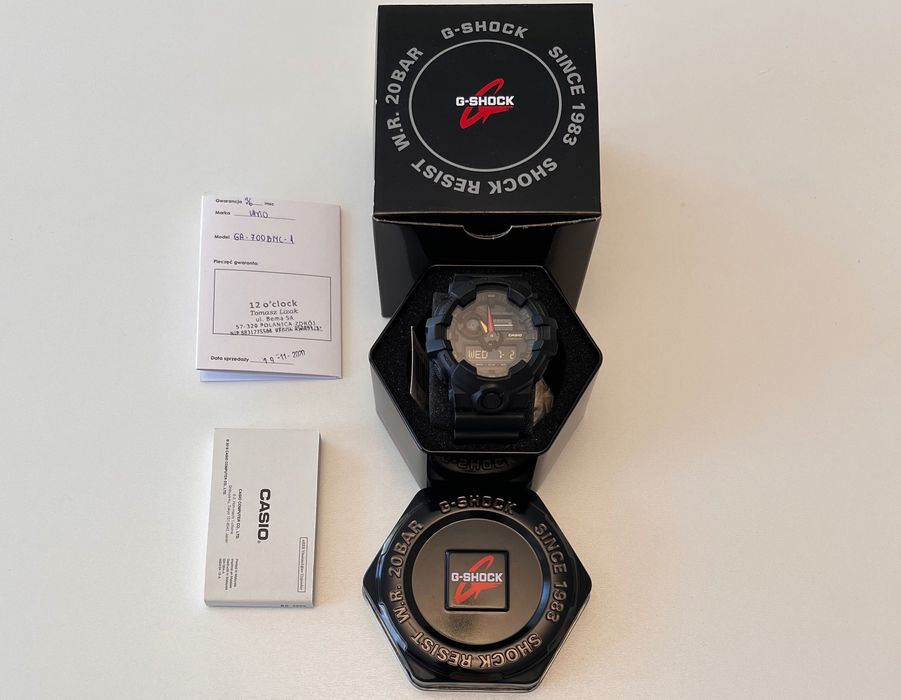 CASIO G-SHOCK GA - 700 BMC - 1AER G - SHOCK gwarancja 19.11.26