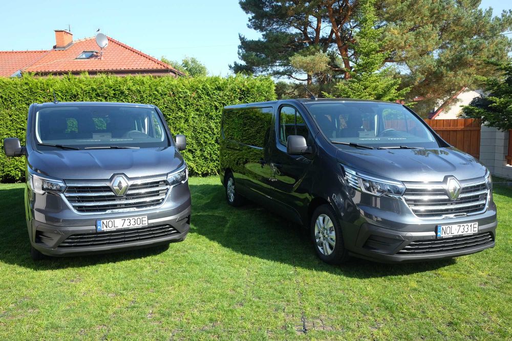 Wynajem,wypożyczalnia bus samochód 9 osobowy NOWY Renault Trafic