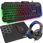 Klawiatura gamingowa G-Lab RGB zestaw {klaw+mysz+słuch}  Super Prezent