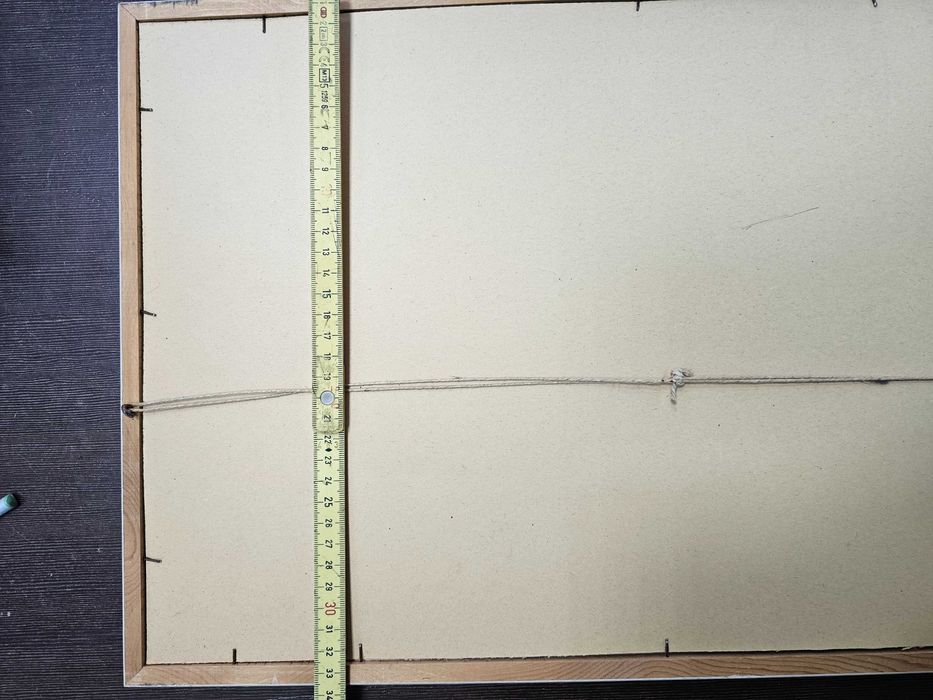 Grafika – pejzaż górski z jeziorem w ramie