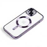 Etui Obudowa Plecki Case Magsafe Iphone 13/14/15 Plus Pro Max Purpura